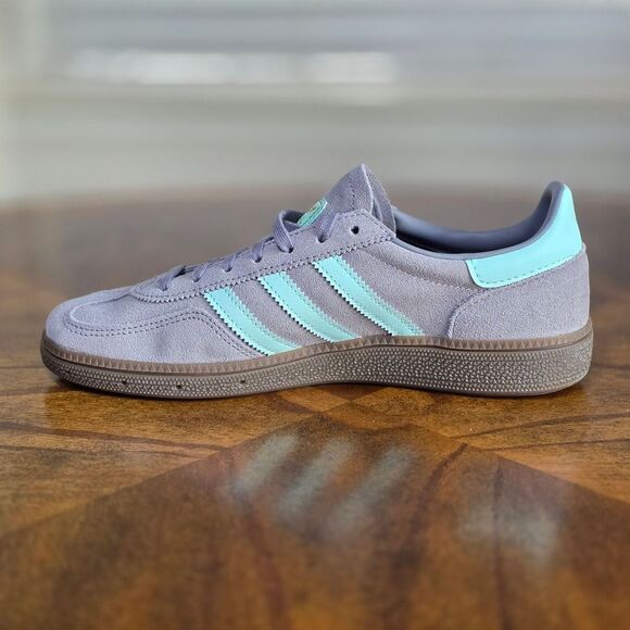 Adidas Handball Spezial Suede Women's Shoes Grey White Gum Size 7.5 Brand New LE - Picture 9 of 11